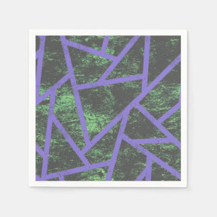 Guardanapo De Papel Teste padrão de mosaico violeta e verde