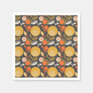 Guardanapo De Papel Teste padrão floral retro clássico