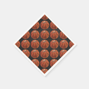 Guardanapo De Papel Teste padrão pintado do basquetebol