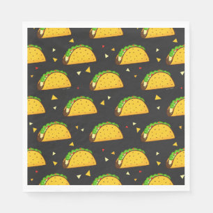 Guardanapo De Papel Teste padrão saboroso do Taco