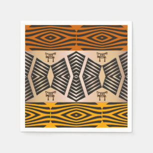 Guardanapo De Papel teste padrão tribal africano étnico