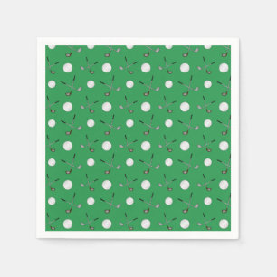 Guardanapo De Papel Teste padrão verde do golfe