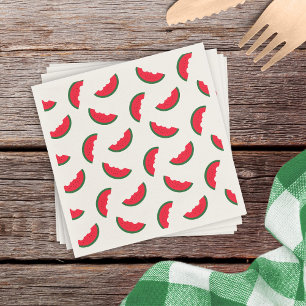 Guardanapo De Papel Teste padrão vermelho da melancia do divertimento