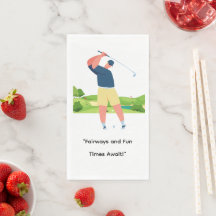 Teto de Par de Golfer Vamos para a Festa, engraçad