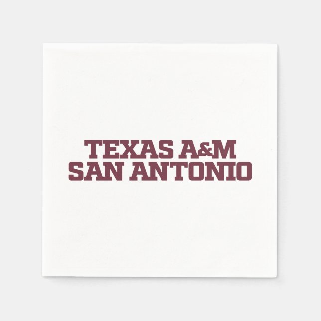 Guardanapo De Papel Texas A&M San Antonio (Frente)