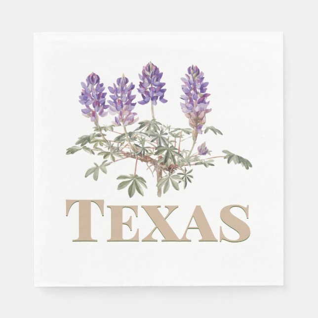 Guardanapo De Papel Texas Bluebonnet 2 (Frente)