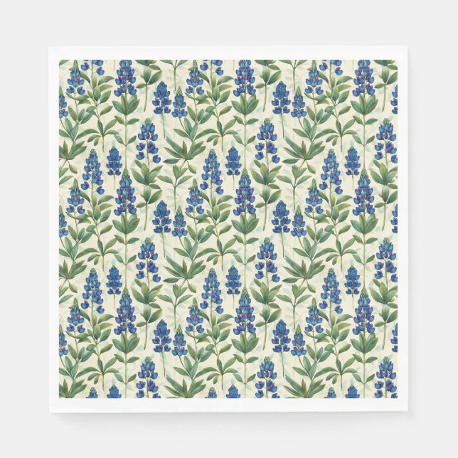 Guardanapo De Papel Texas Bluebonnet Paper Napkins Lupine (Frente)