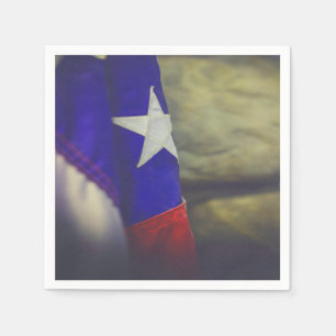 Guardanapo De Papel Texas Flag Rustic Lone Star State EUA
