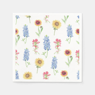 Guardanapo De Papel Texas Wildflower Pattern