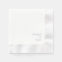 Texto Azul Dusty Casamento Cunhado Branco Personal