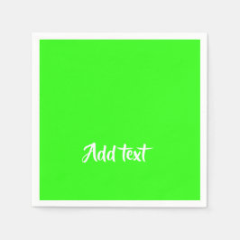 Guardanapo De Papel Texto brilhante de texto personalizado