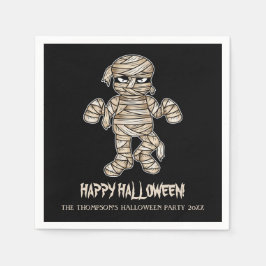 Guardanapo De Papel Texto de Evento de Halloween Personalizável da Múm