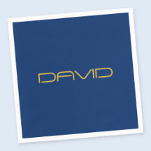 Texto Na moda editável | Azul Dourado e Marinho