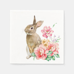 Guardanapo De Papel TEXTO PERSONALIZADO - Coelho da Páscoa Napkins