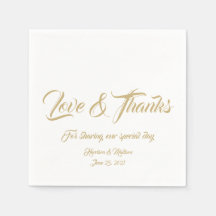 Texto personalizado do nome de Obrigados e amor