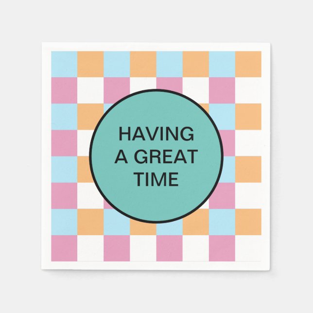 Guardanapo De Papel Texto personalizado engraçado (Frente)