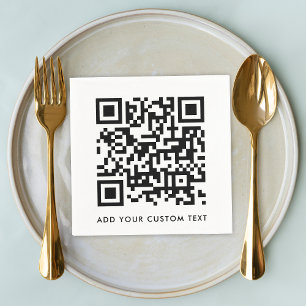 Guardanapo De Papel Texto Personalizado Simples Limpo e Limpo do Códi