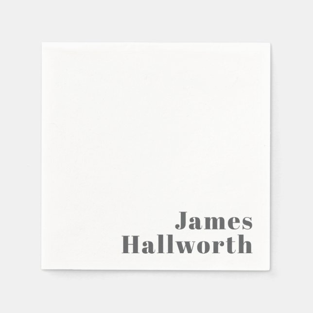 Guardanapo De Papel Texto Retroativo Retroativo para na moda Editável  (Frente)