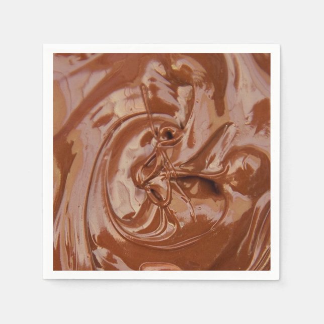 Guardanapo De Papel Textura de chocolate derretido (Frente)