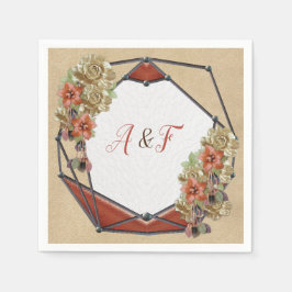 Guardanapo De Papel Textura de couro e suede Art Napkins