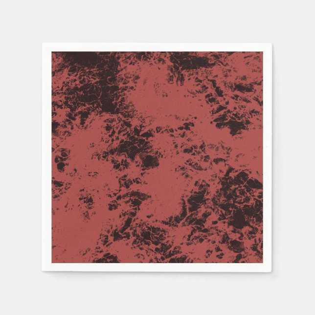 Guardanapo De Papel Textura de mármore vermelho de Terracotta (Frente)
