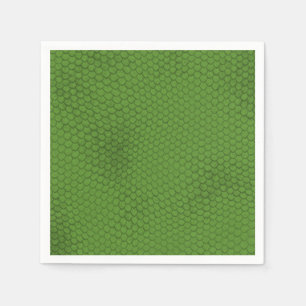 Guardanapo De Papel Textura de Pele de Cobra Verde