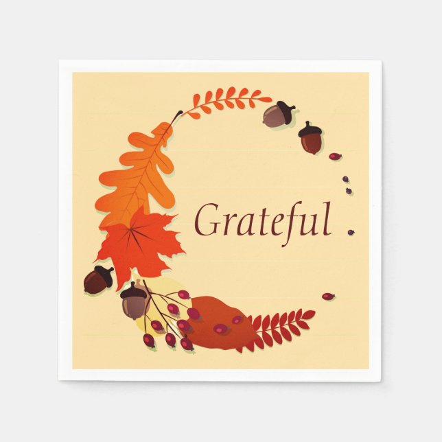 Guardanapo De Papel Thanksgiving paper plates (Frente)