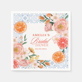 Guardanapo De Papel Thats amore mediterranean citrus Bridal shower 