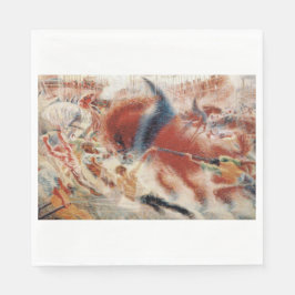 Guardanapo De Papel The City Rises (por Umberto Boccioni)