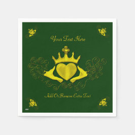 Guardanapo De Papel The Claddagh (Dourado)