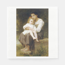Guardanapo De Papel The Elder Sister (por William Bouguereau)
