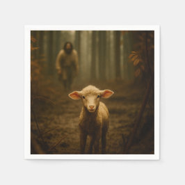 Guardanapo De Papel The Good Shepherd and the Lost Lamb – Jesus & Lamb