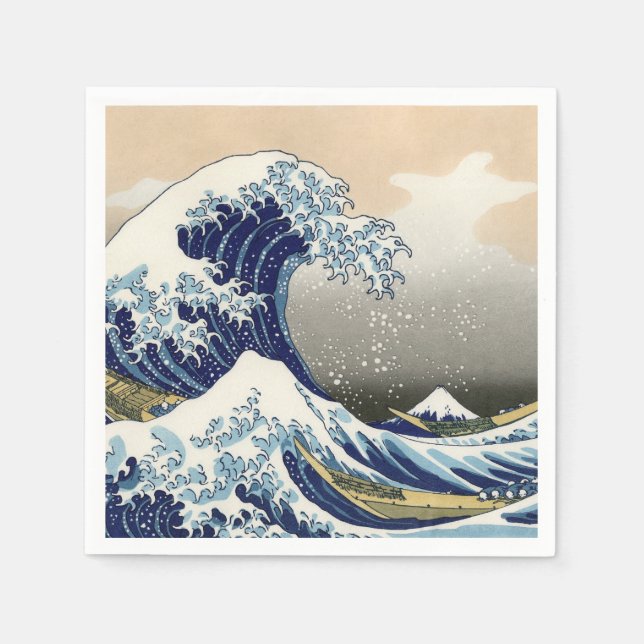 Guardanapo De Papel The Great Wave of Kanagawa - Katsushika Hokusai (Frente)