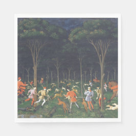 Guardanapo De Papel The Hunt in the Forest (por Paolo Uccello)