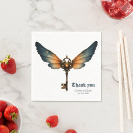 Guardanapo De Papel The Key of Eternity – Steampunk Wings