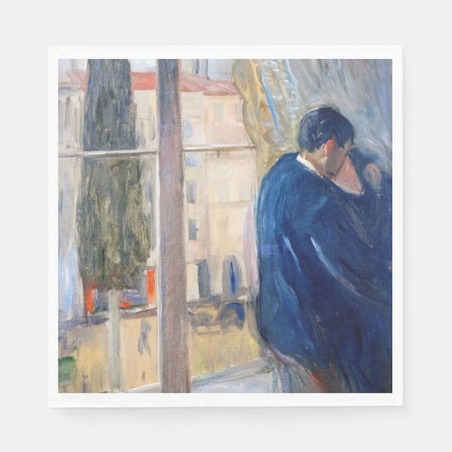 Guardanapo De Papel The Kiss (por Edvard Munch) (Frente)