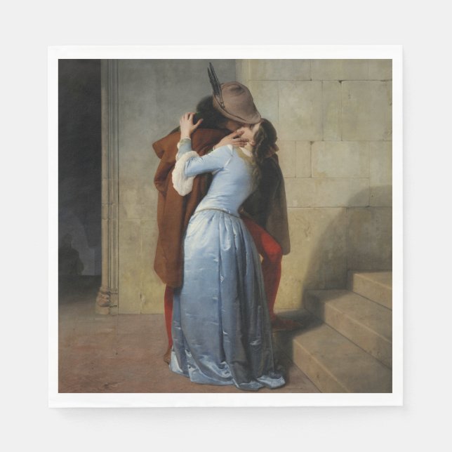 Guardanapo De Papel The Kiss (por Francesco Hayez) (Frente)