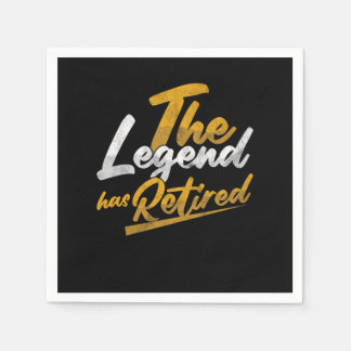 Guardanapo De Papel The Legend Has Retired Retirement Grandpa Gift