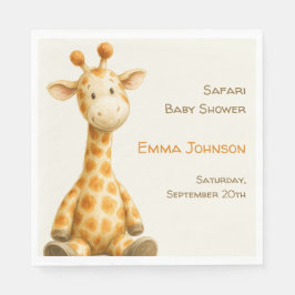 Guardanapo De Papel The Little Explorer | Safari Friends Baby Shower