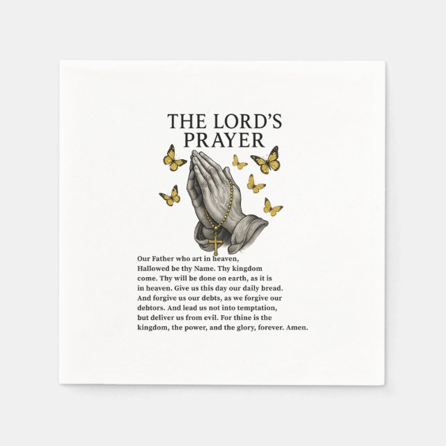 Guardanapo De Papel The Lord's Prayer (Frente)