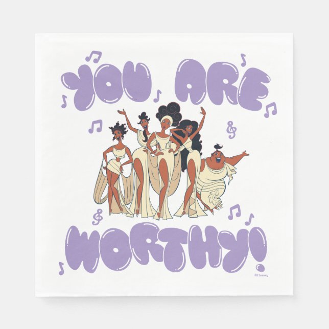 Guardanapo De Papel The Muses - You Are Worthy Napkins (Frente)