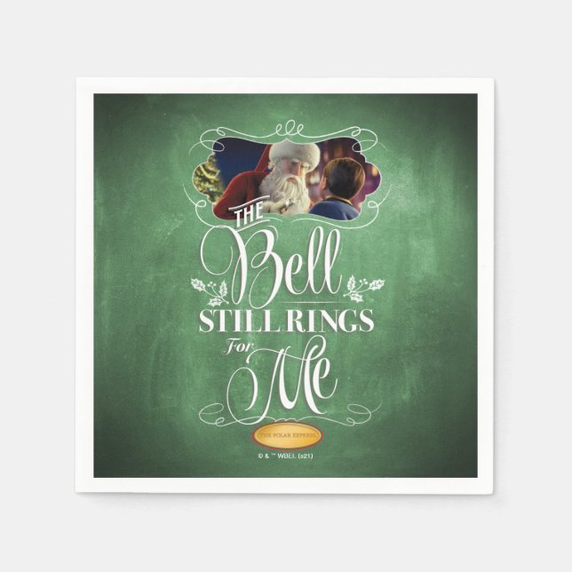 Guardanapo De Papel The Polar Express | "The Bell Still Rings For Me" (Frente)