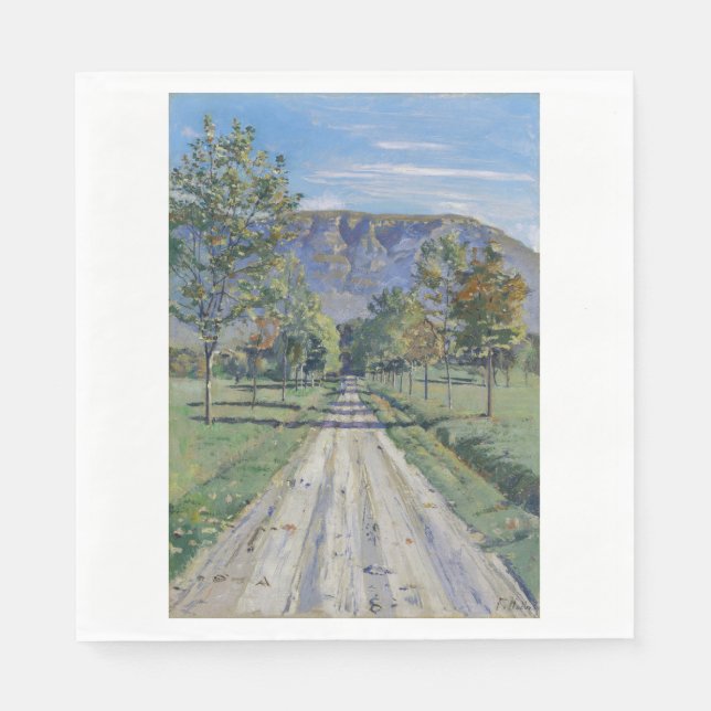 Guardanapo De Papel The Road to Evordes (por Ferdinand Hodler) (Frente)