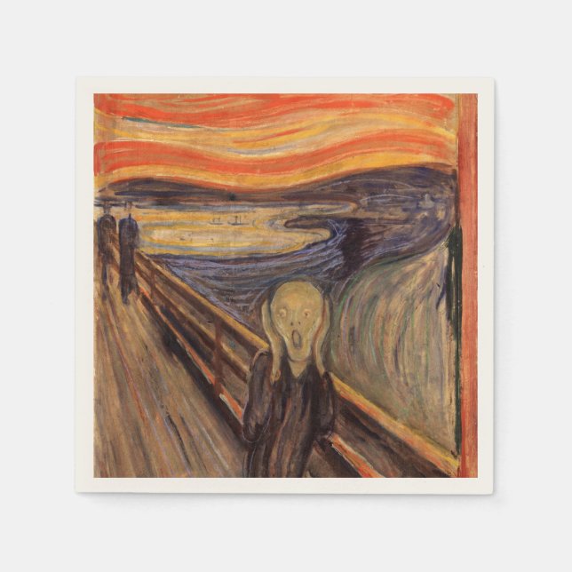 Guardanapo De Papel The Scream - Edvard Munch (Frente)