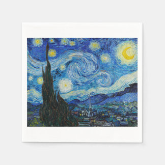 Guardanapo De Papel The Starry Night 1889, por Vincent van Gogh