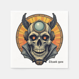 Guardanapo De Papel The winged skull. 