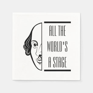 Guardanapo De Papel Thespian Shakespeare cita todo o mundo como um Pal