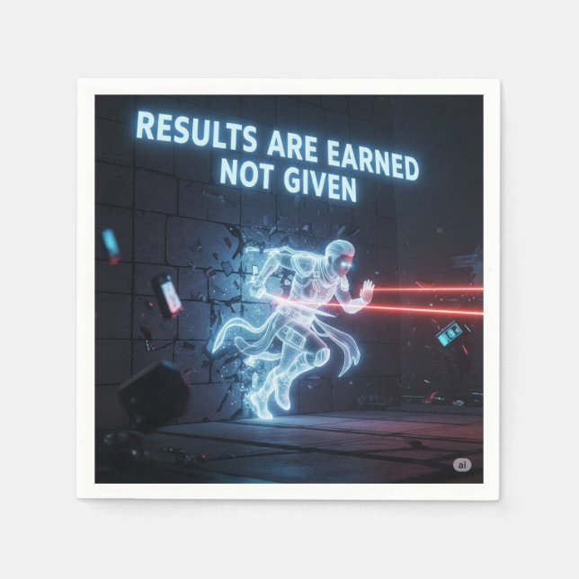 Guardanapo De Papel Threads Ganhados: O Grind é Real (Frente)