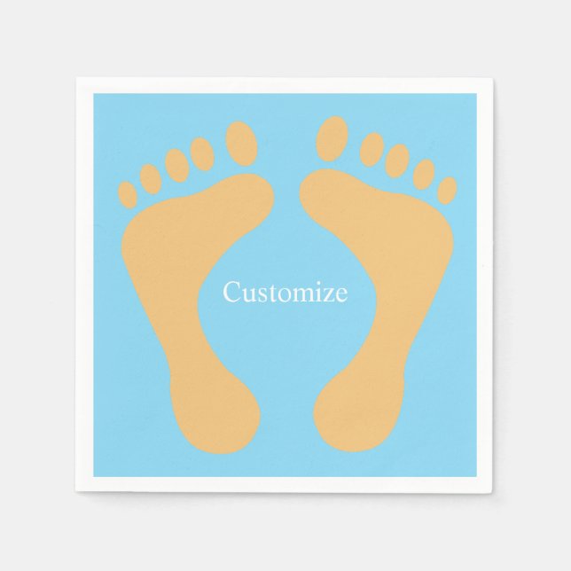 Guardanapo De Papel Thunder_Cove Bum Praia Descalço (Frente)