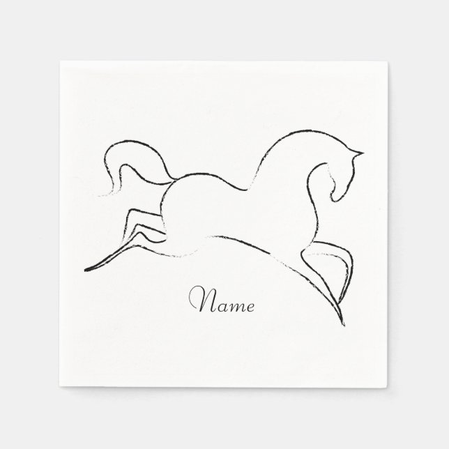 Guardanapo De Papel Thunder_Cove Cavalo Selvagem (Frente)